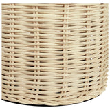 Pacific Anika Rattan Bottle Table Lamp - Natural & White