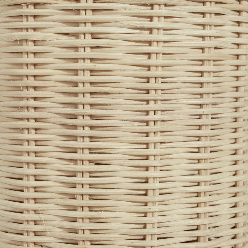 Pacific Anika Rattan Bottle Table Lamp - Natural & White