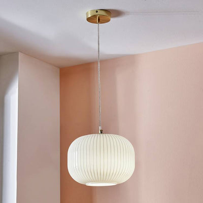 Argos Pacific Bella Glass Pendant Light White & Gold- Buy online at McGrocer