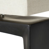 Pacific Block ceramic table lamp black cream (British brand)