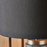 Pacific Carrara ceramic tall table lamp grey and black (British brand)