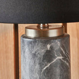 Pacific Carrara ceramic tall table lamp grey and black (British brand)