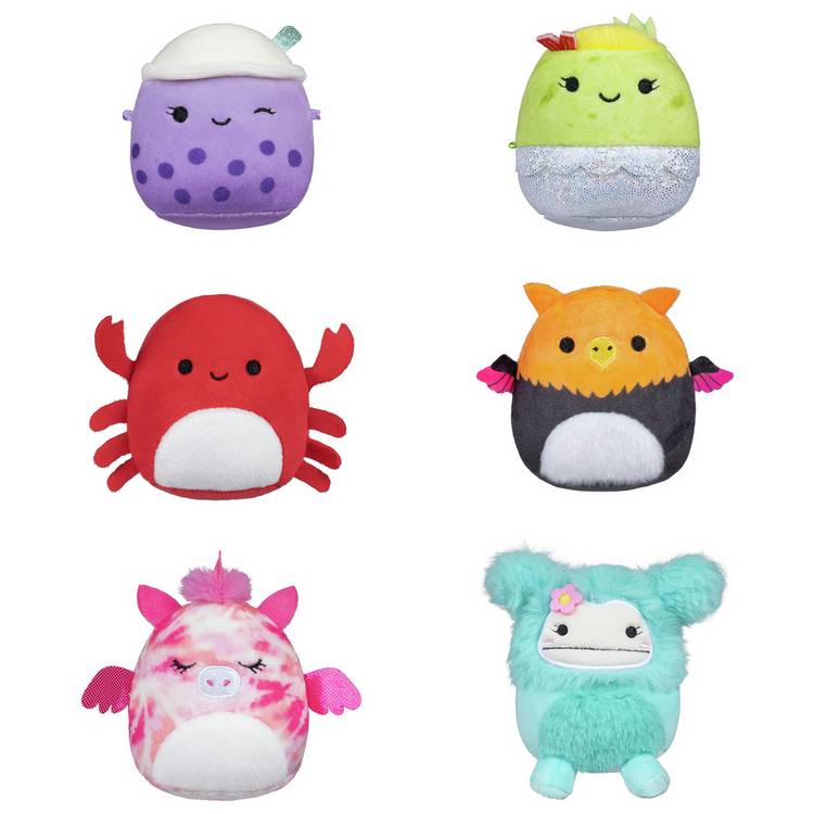 Squishmallows micro plush toy pack of 6 - British product