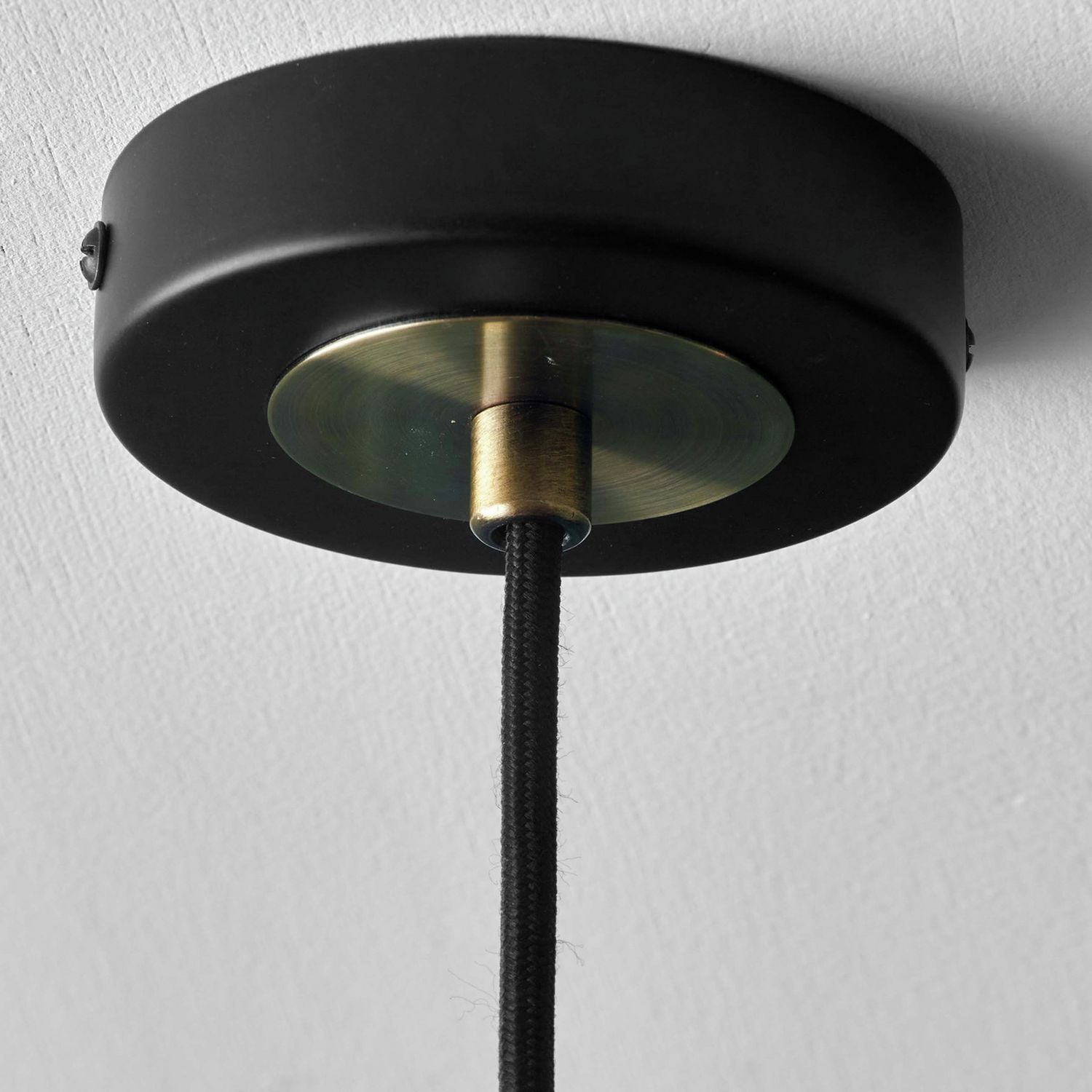 Pacific Florence glass pendant light in black, imported from the UK