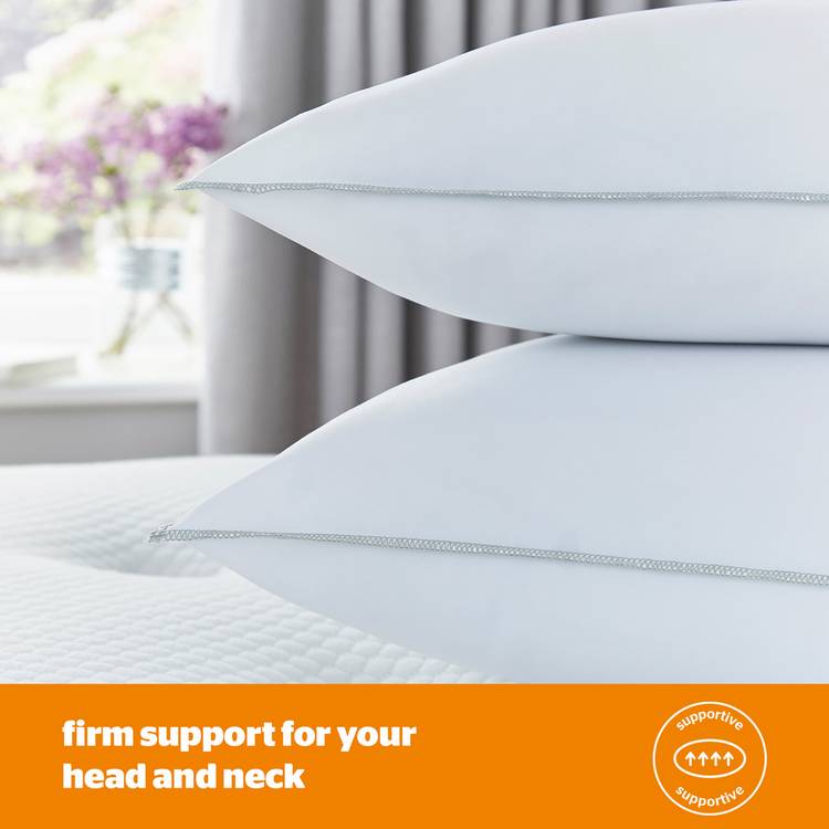 Silentnight firm support pillow 2 pack 74x48cm, imported from the UK