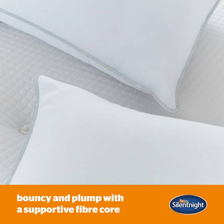 Silentnight firm support pillow 2 pack 74x48cm, imported from the UK