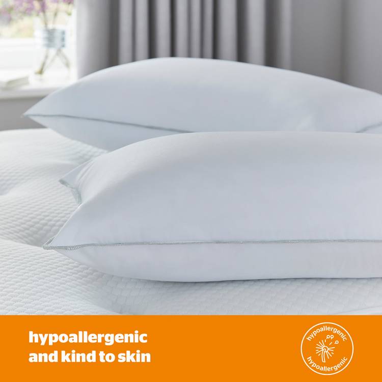 Silentnight firm support pillow 2 pack 74x48cm, imported from the UK
