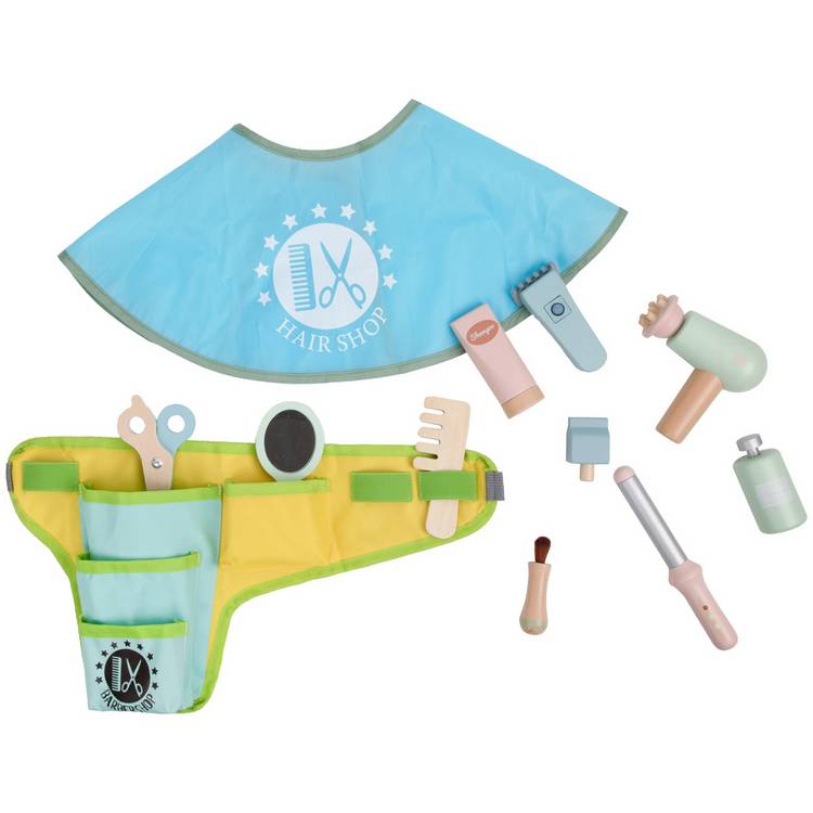 Chad Valley barber roleplay playset with tools, UK version