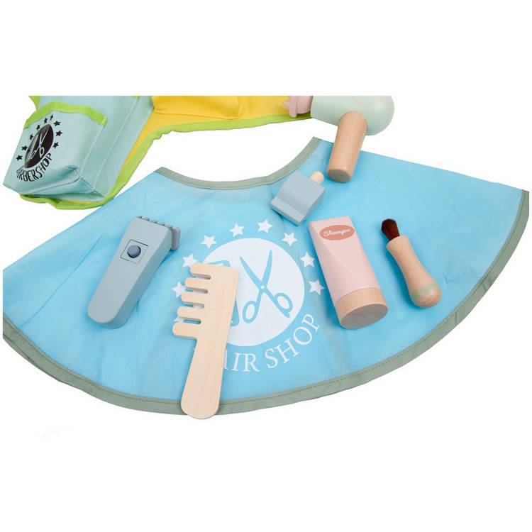 Chad Valley barber roleplay playset with tools, UK version