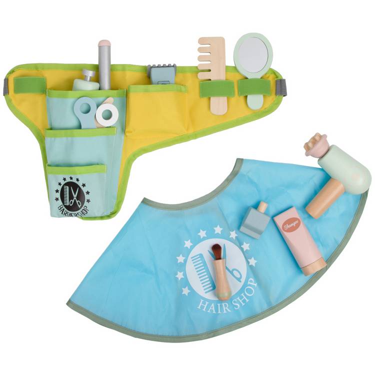 Chad Valley barber roleplay playset with tools, UK version
