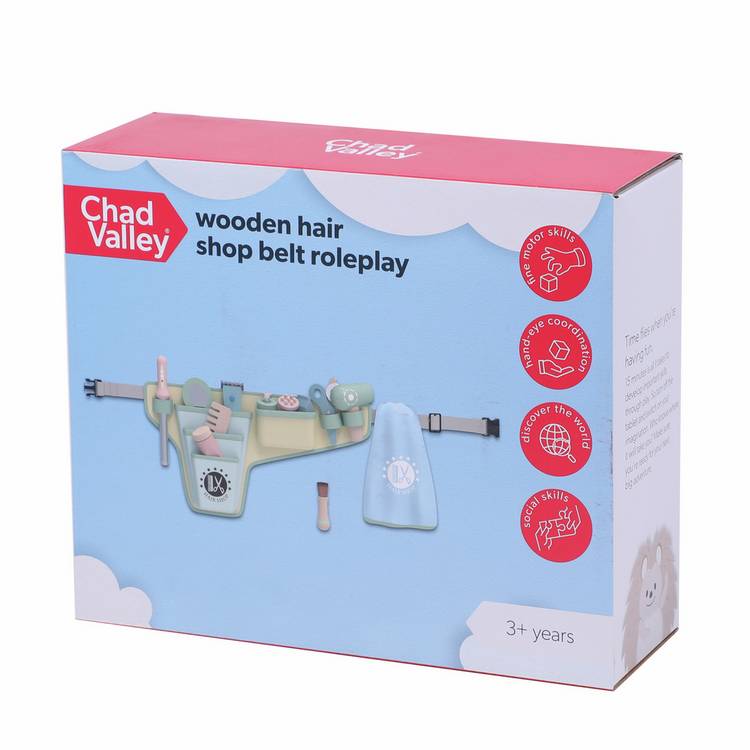 Chad Valley barber roleplay playset with tools, UK version
