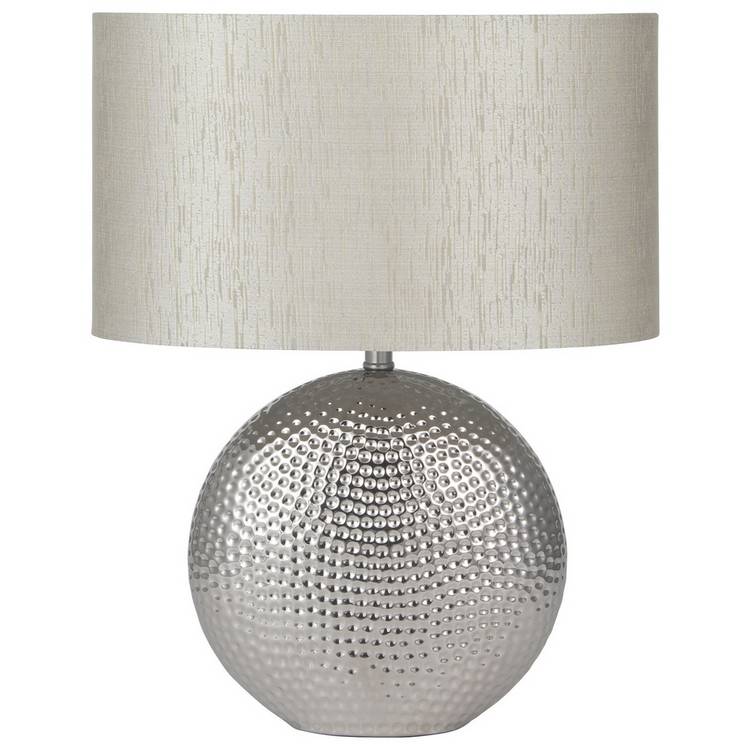 Pacific Mabel ceramic dot textured table lamp, UK version