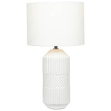 Pacific Meribel table lamp white ceramic - British product