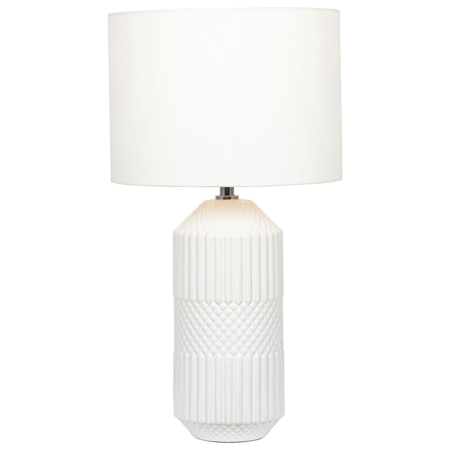 Pacific Meribel table lamp white ceramic - British product