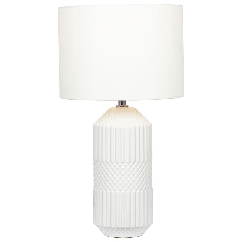 Pacific Meribel table lamp white ceramic - British product