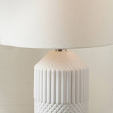 Pacific Meribel table lamp white ceramic - British product