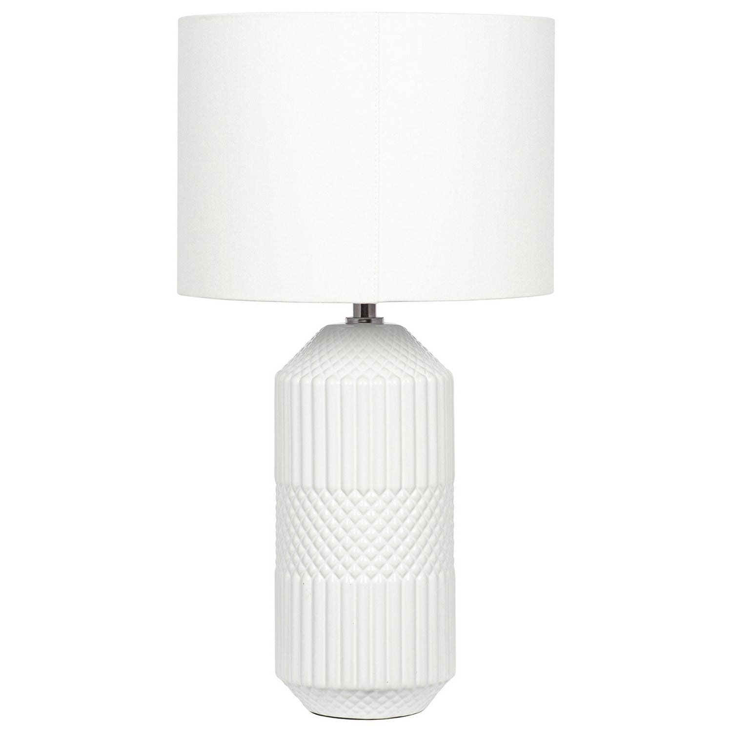 Pacific Meribel table lamp white ceramic - British product