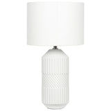 Pacific Meribel table lamp white ceramic - British product