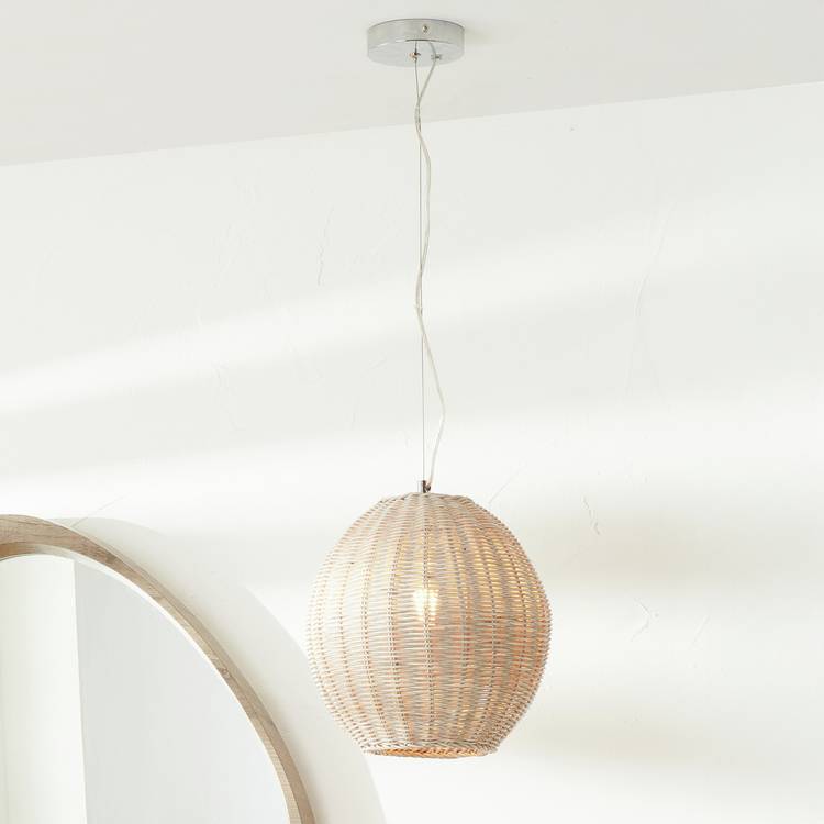 Pacific Raffles rattan pendant light large natural, imported from the UK