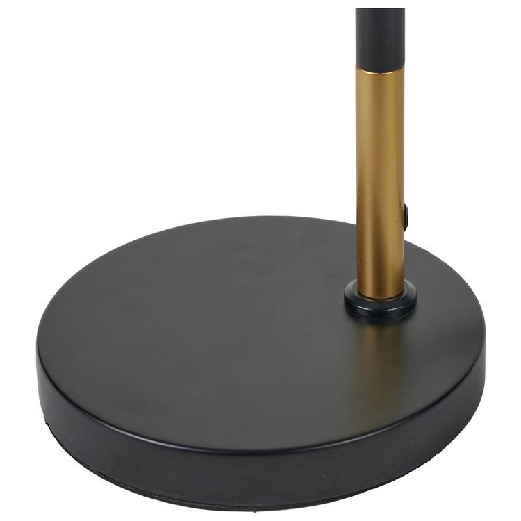 Pacific Wanda metal orb floor lamp black and white, UK version