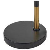 Pacific Wanda metal orb floor lamp black and white, UK version