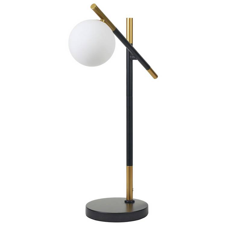 Pacific Orb Table Lamp black and white H62cm - British product