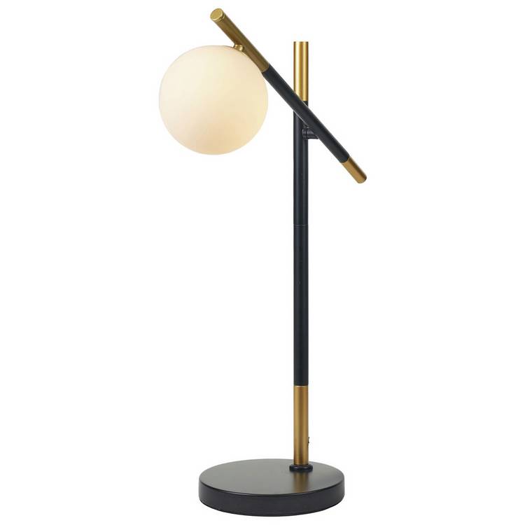 Pacific Orb Table Lamp black and white H62cm - British product