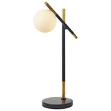 Pacific Orb Table Lamp black and white H62cm - British product