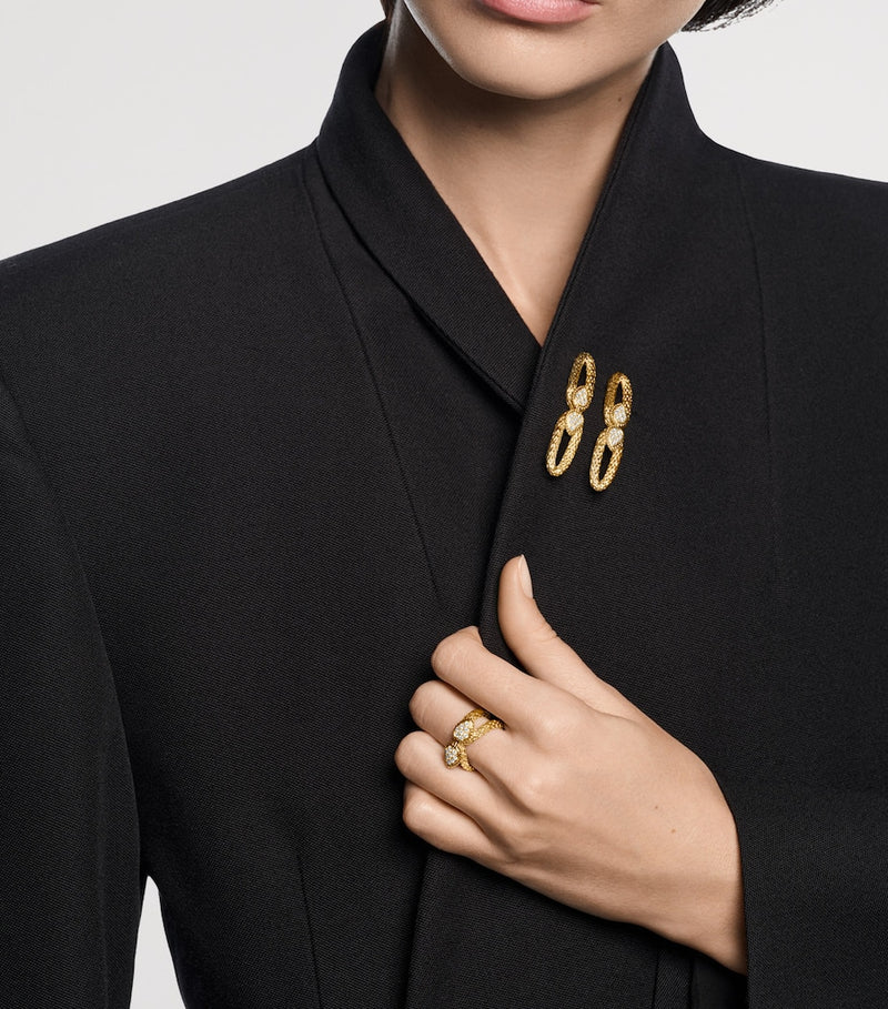 Boucheron Serpent Bohème Gelbgold Diamant Ring - Britisches Produkt