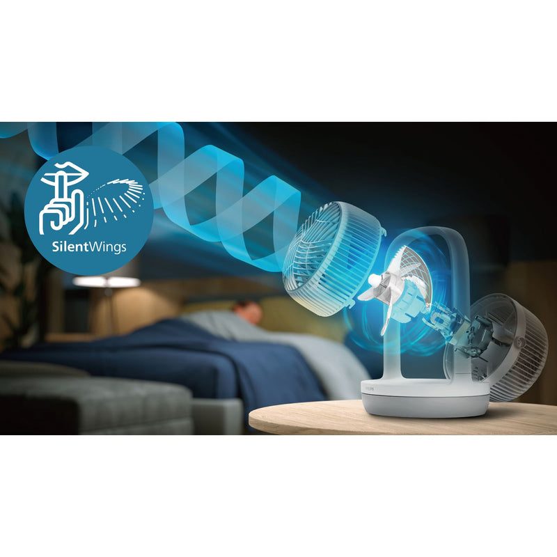 Philips 2000 Series white grey 8 inch desk fan (British brand)