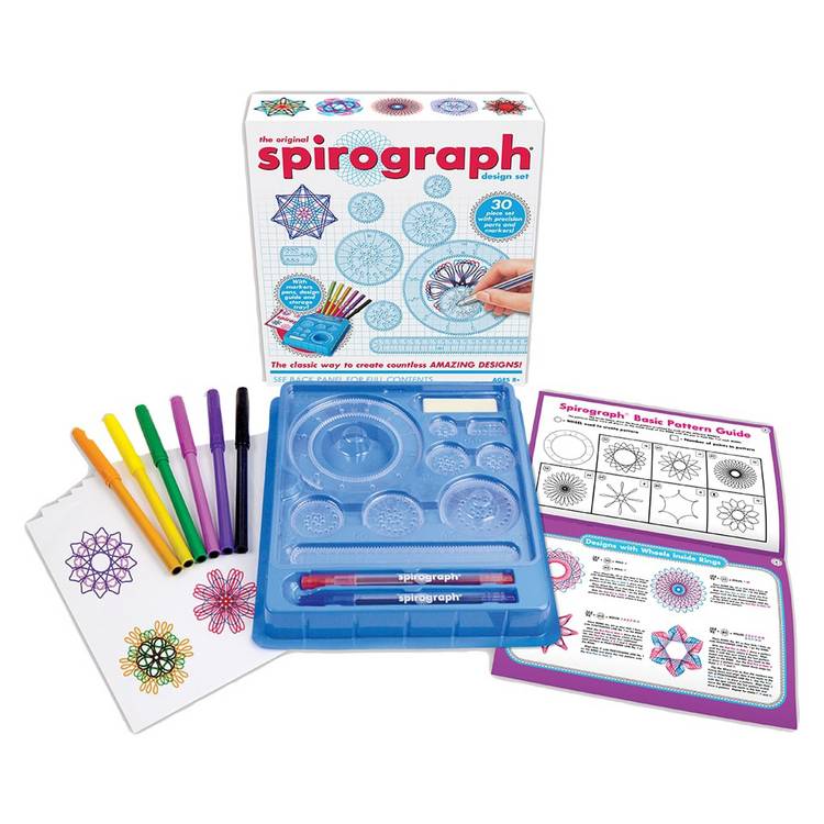 Spirograph Design Set with precision wheels and Spiro-putty, UK version
