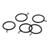 Argos Home black metal curtain rings 20 pack (British brand)