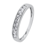 Revere white gold cubic zirconia eternity ring size H - British product
