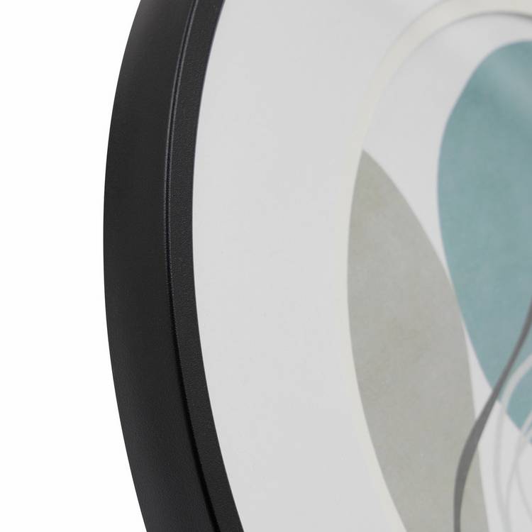 Habitat black round metal picture frame 25x25cm, UK version