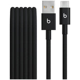 Beats 1.5m woven USB-C cable in Bolt Black, imported from the UK