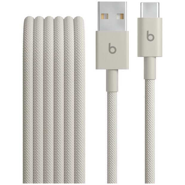 Beats woven charging cable 1.5m Surge Stone, UK version