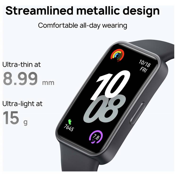 HUAWEI Band 10 smartwatch black fitness tracker (British brand)