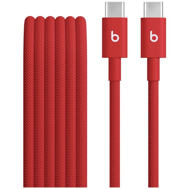 Beats 1.5m USB-C woven cable rapid red - British product