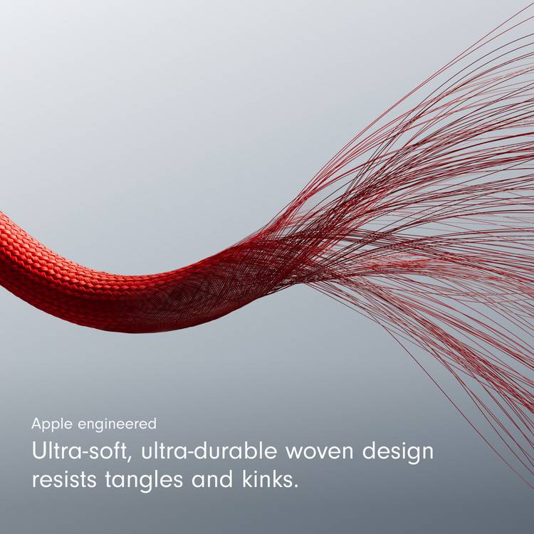 Beats 1.5m USB-C woven cable rapid red - British product