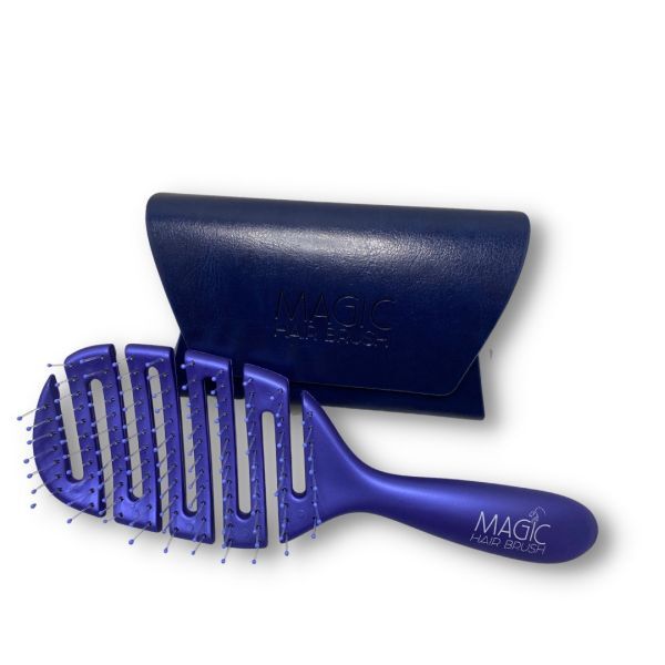 Magic Hair Detangling Brush Black with Wallet
