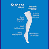 Medalin anti-embolism thigh high compression stockings, UK version