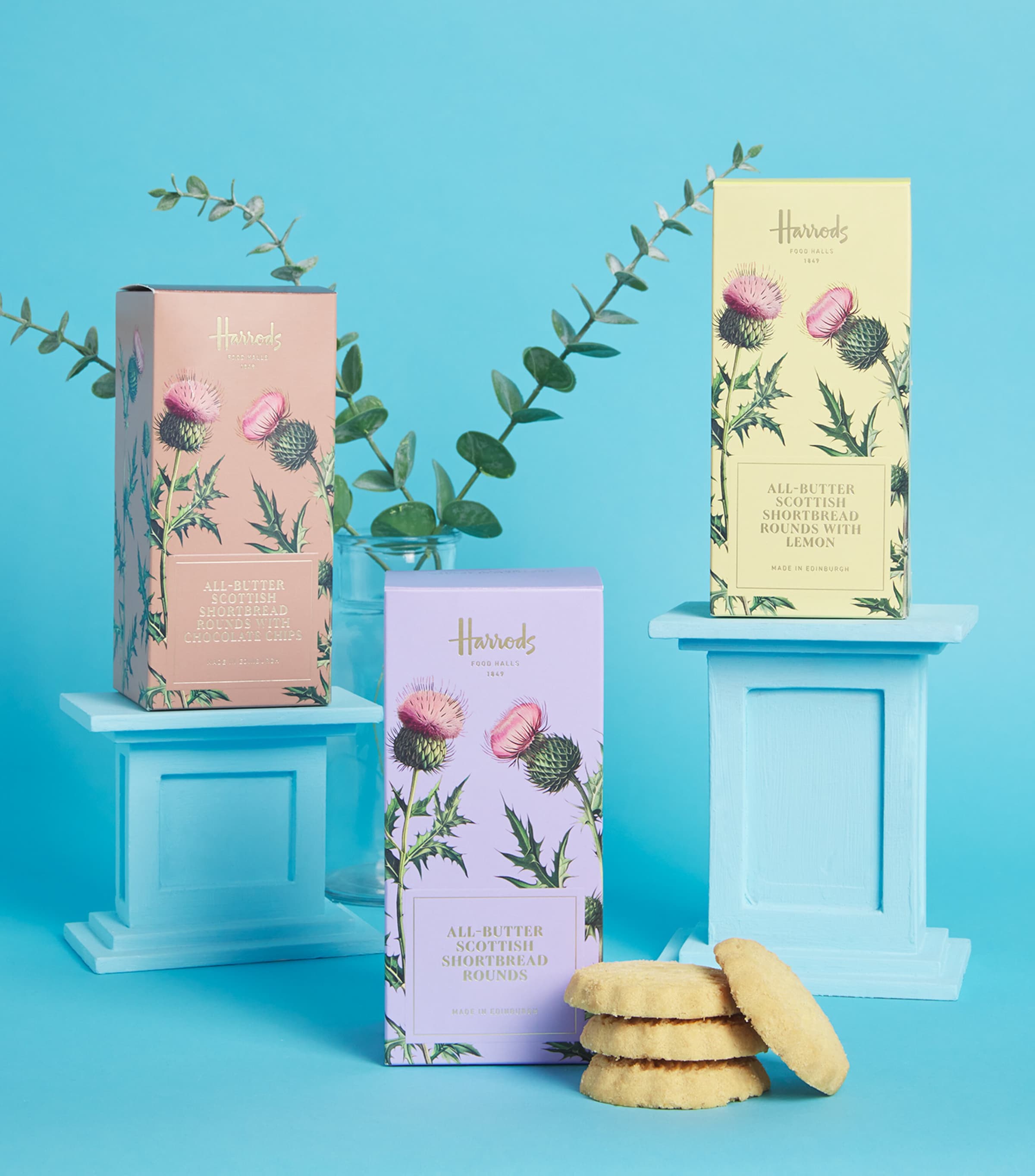 Harrods All-Butter Scottish Shortbread Rounds with Chocolate Chips 200g, UK version