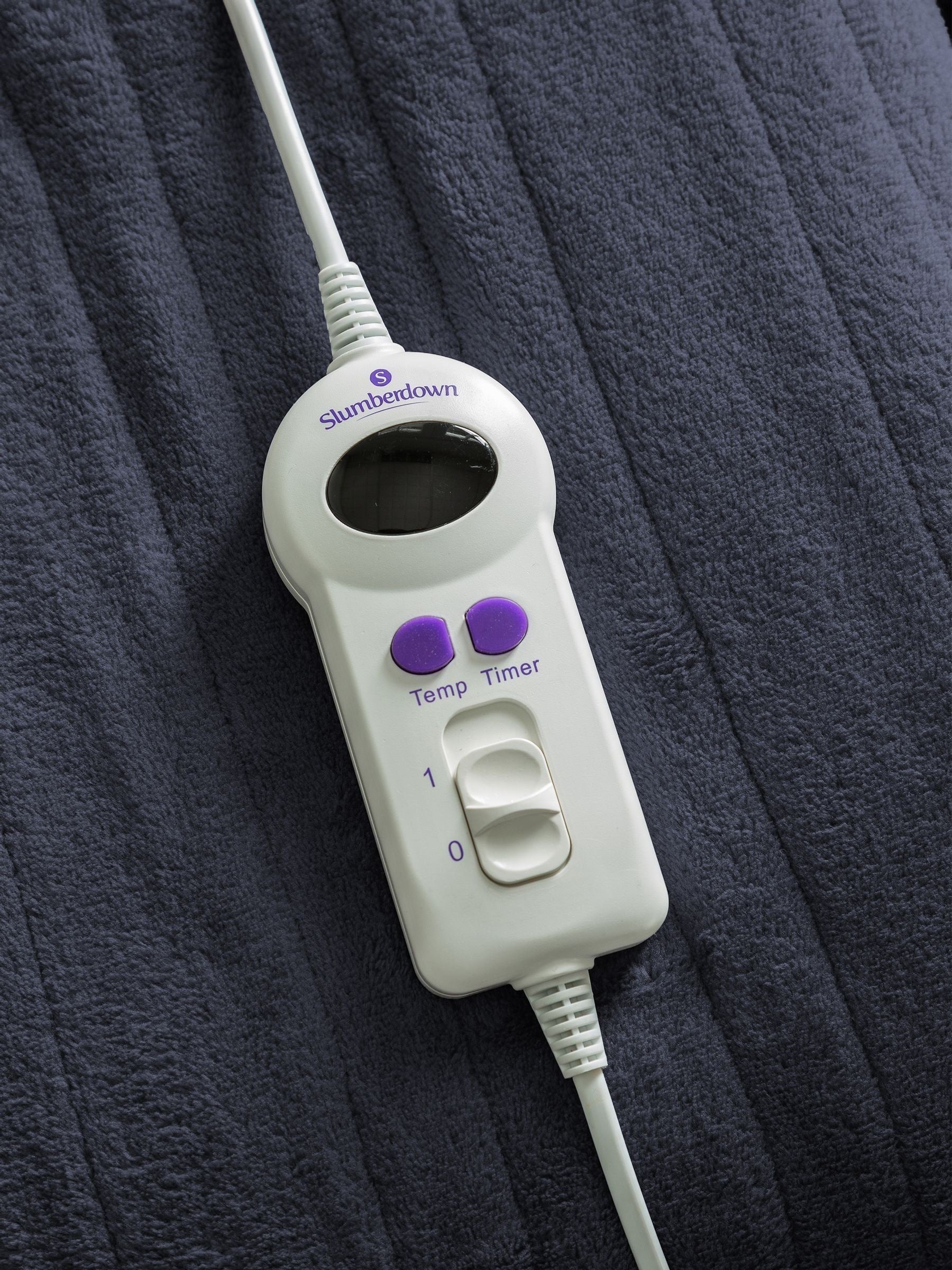 Slumberdown heated throw with 10 temperature settings, imported from the UK