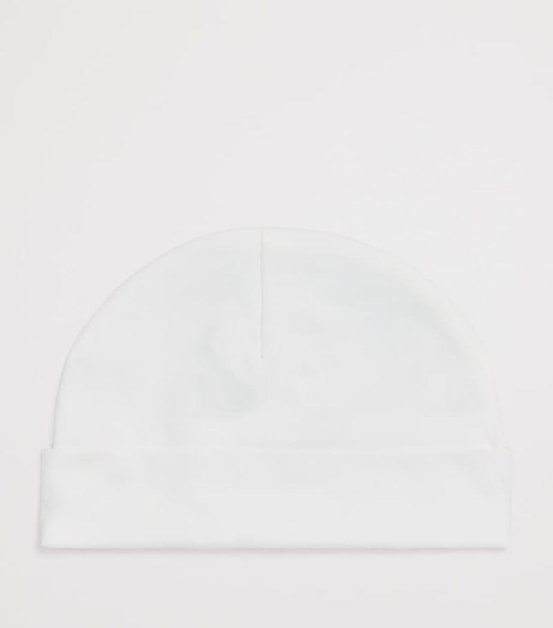 Paint My Dreams baby beanie embroidered Y, imported from the UK