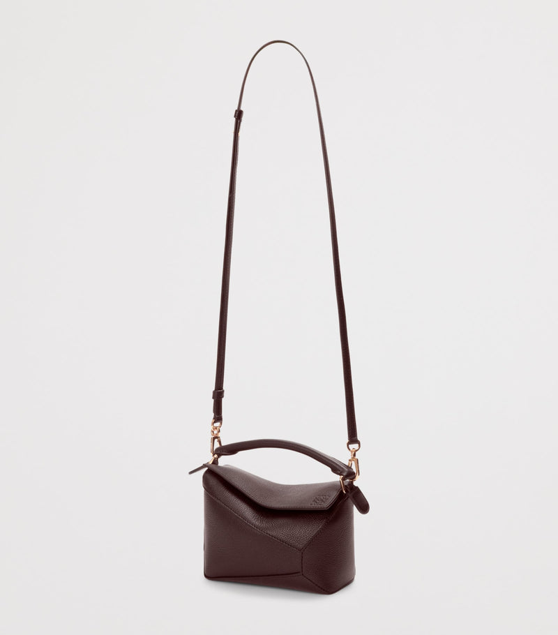 LOEWE mini leather puzzle top-handle bag, imported from the UK