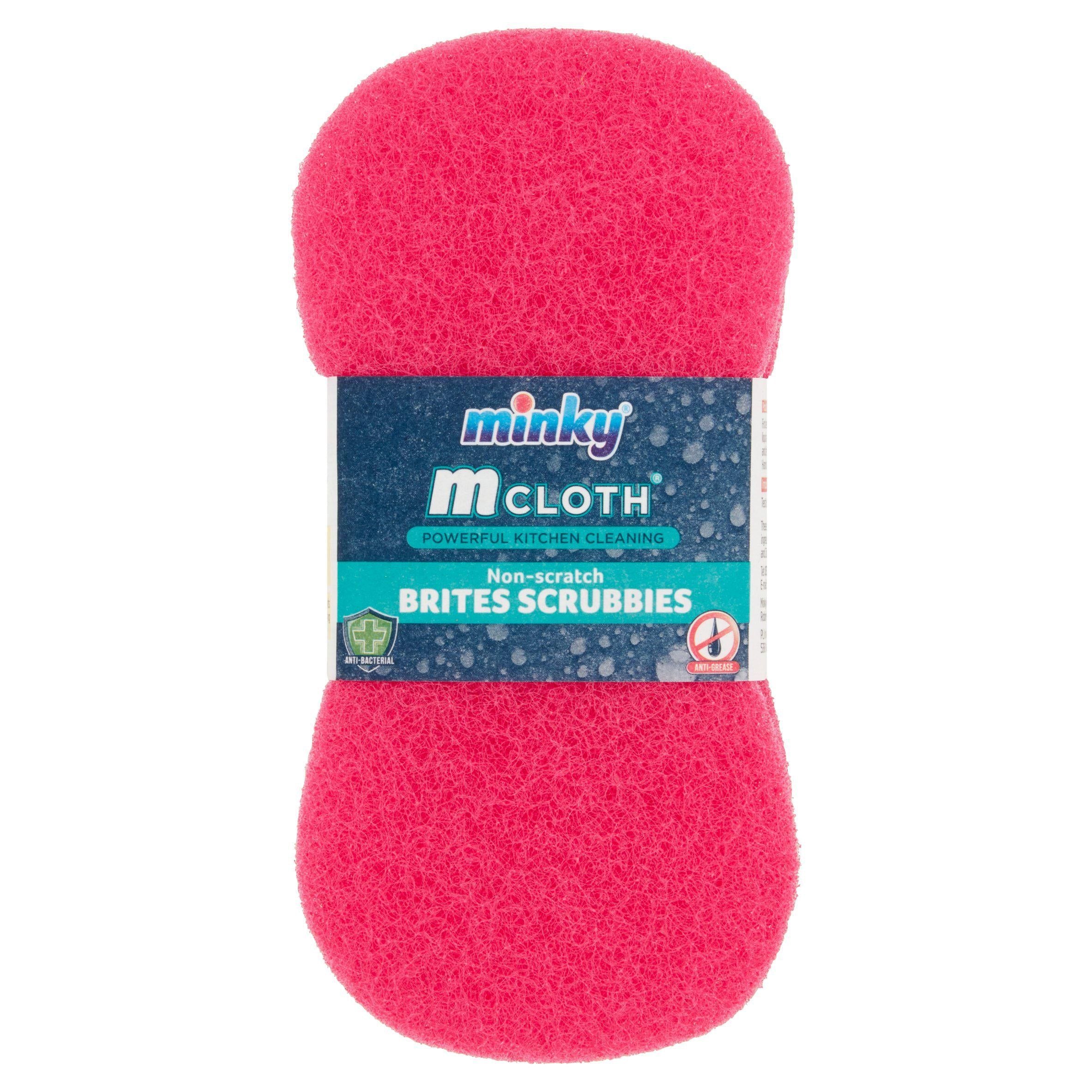 Minky M Cloth Non Scratch Brites Scrubbies GOODS Sainsburys   