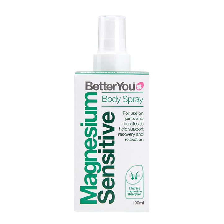 BetterYou Magnesium Oil Sensitive Spray 100ml Magnesium Vitamins & Supplements Holland&Barrett   