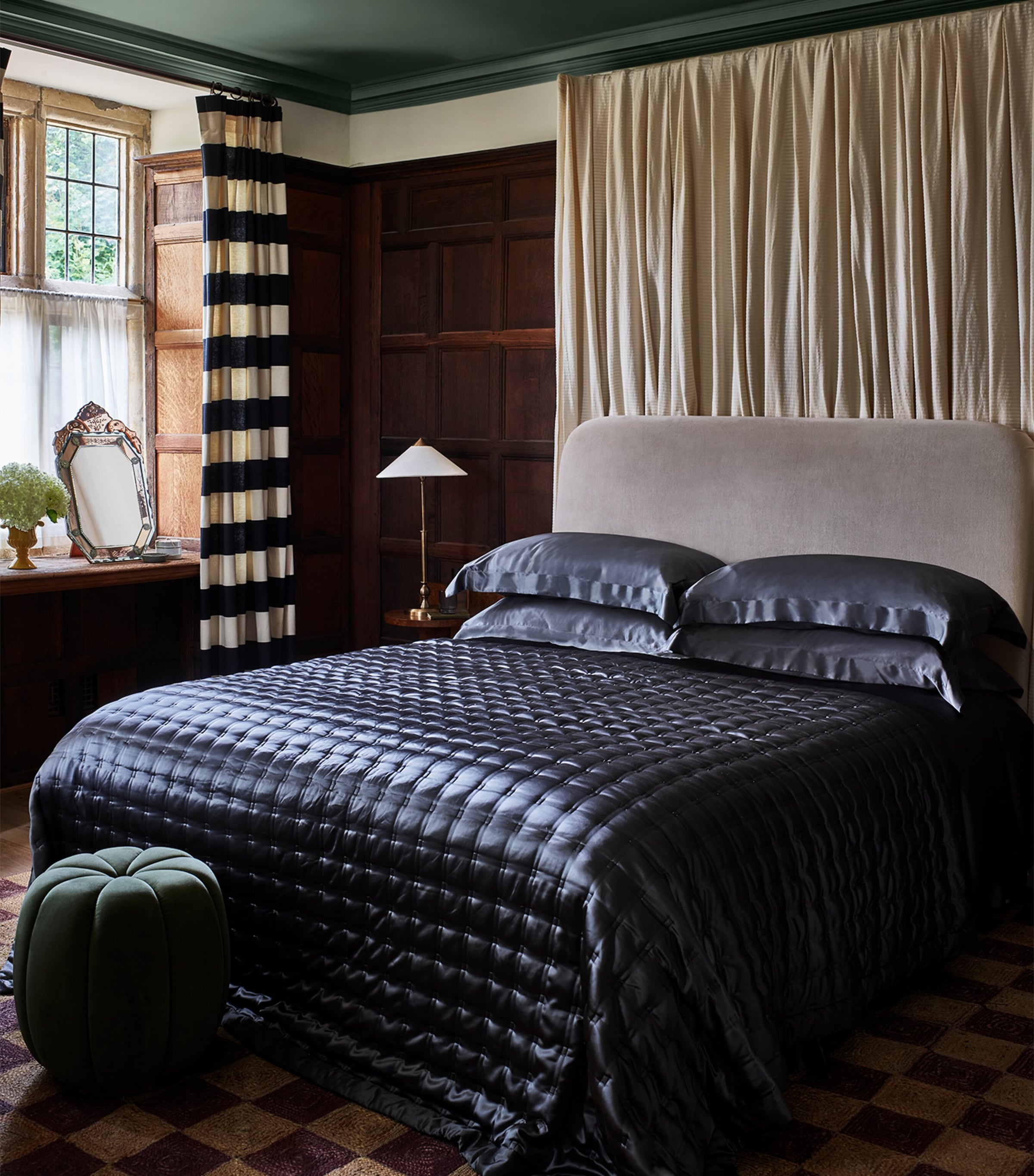 Gingerlily silk super king fitted sheet set 180cm x 200cm, UK version