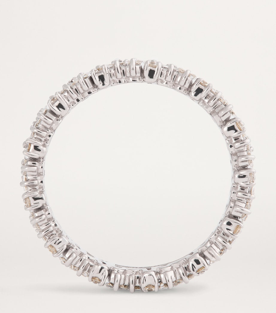 Suzanne Kalan white gold diamond eternity ring - British product