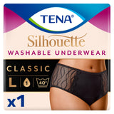 Tena Silhouette Washable Absorbent Underwear Classic Black L GOODS Sainsburys   